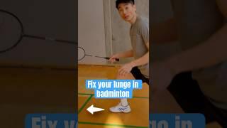 When you struggle in your footwork in the deep corners #badminton #basicfeather #badmintontraining