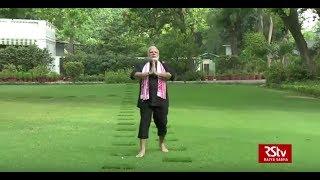 PM Modi posts fitness video of his morning exercise & yoga