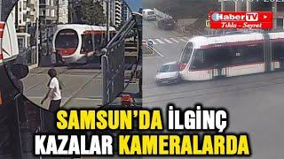 Samsun'da ilginç kazalar kamerada - Samsun Haber - Samsun Haber Gazetesi