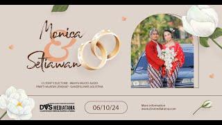 LIVE Wedding Monica & Setiawan  TONY'S ELECTONE  WAHYU MULYO AUDIO  DVS MEDIATAMA  06/10/2024 