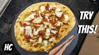 CHEESY TANDOORI CHICKEN ON A GARLIC BREAD - Halal Chef