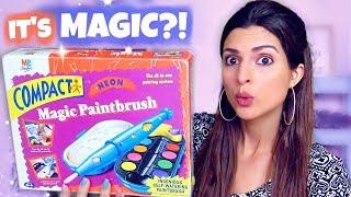 Testing a MAGIC PAINT BRUSH craft kit?! Plein Air Painting Art