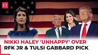 'Not a place for…': Nikki Haley 'upset' with Trump over RFK Jr & Tulsi Gabbard's pick in new cabinet