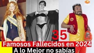 35 Famosos Fallecidos en 2024 que a lo Mejor no sabías. Famosos que perdieron la vida en 2024