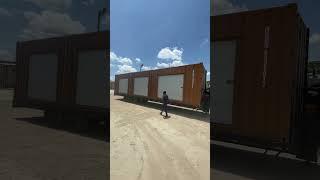 Three Roll Up Door Container by EMS Houston | #shippingcontainers  #construction