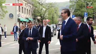 Vučić u Bileći: Neizmjerno zahvalan na toplom dočeku i ogromnoj ljubavi prema Srbiji