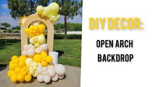 Here Comes the Son Baby Shower/Open Arch Balloon Garland Tutorial