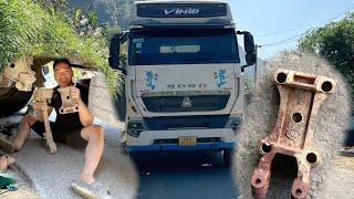 Journey to cross Du Gia Yen Minh pass to rescue a tractor trailer with a broken arm that bridge