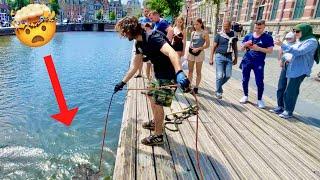 Amazing Magnet Fishing in Amsterdam! People Lose So Much