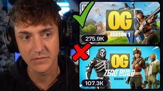 Ninja Explains Why He's Making The Switch To BUILDS MODE Only!