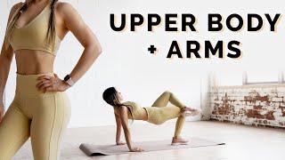 10 Min Upper Body & Arms Workout | Beginner Friendly No Equipment