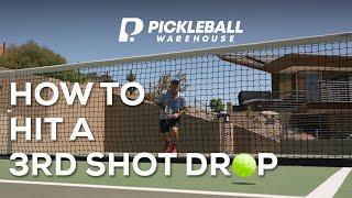 How to hit a reliable third shot drop in pickleball, plus why it is important & how to improve it