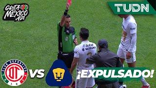 ¡PIERDE LA CABEZA! Alan Mozo agrede a Sambueza | Toluca 0-0 Pumas | Grita México AP2021 - J7 | TUDN