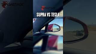 Supra vs. Tesla Drag Race @targastage