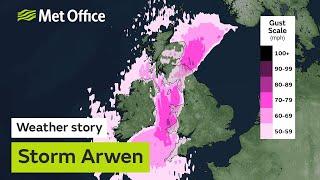 Storm Arwen to bring wind and snow 25/11/21