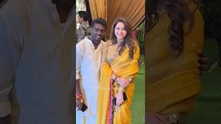 #jawan director #atlee with his #wife at #anantambani #pooja #shorts #mumbai