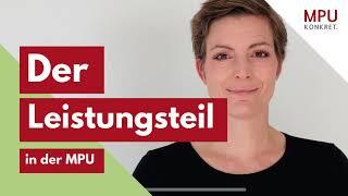 MPU Gespräch - Der Leistungsteil