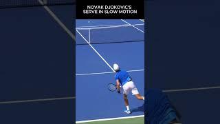 “Djokovic’s Serve in Stunning Slow Motion  | The Art of Precision” #novakdjokovic  #tennis  #serve