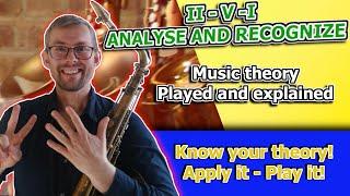 Analyze and recognize the II-V-I - know your theory and apply it + two basic II-V-I licks