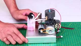 Mini Nitro Engine Test with Generator