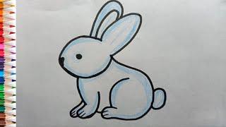 How to draw Rabbit  for kids|Rabbit drawing easy|rabbit drawing easy step by step