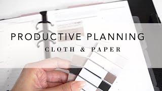 3 Tips for Planning More Productively | Cloth & Paper