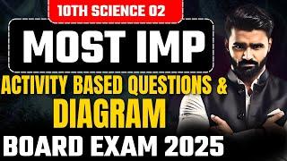 Most Important Activity Based Type Questions & Diagram|10th Std Science 2|Board Exam2025|Pradeep Sir