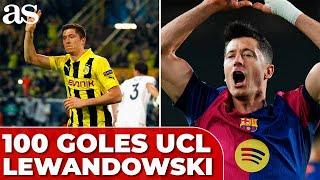 ROBERT LEWANDOWSKI y la MÁGICA CIFRA de los 100 GOLES en CHAMPIONS LEAGUE