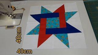 Bloco com #retalhos #patchwork #diy passo a passo ‍️ ‍️