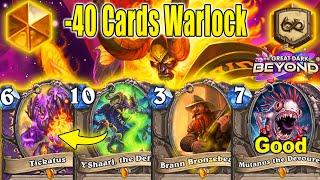 Burning & Eating 40 Cards Warlock 9.0 Deck With Infinite Demons! The Great Dark Beyond | Hearthstone