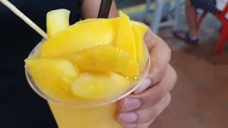 Fresh Thai Mango Smoothie | Jonker Walk Melaka | Malaysia Street Food | Thailand Mango