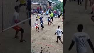 volley ball counter attack bounce