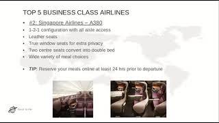 Travel Tutor: Top 5 Business Class Airlines