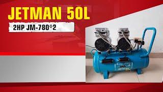 Review Máy nén khí không dầu JETMAN 50L  | Điện máy Lucky