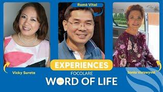 Everything was taken care of (The Focolare Word of Life Experiences)