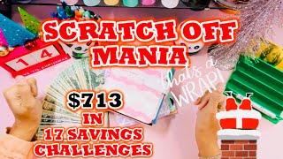  FINAL Scratch Off Mania of 2024  $713 Cash Stuffed  16 Savings Challenges Completed