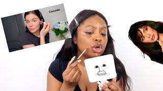 BLACK GIRL TRIES KYLIE JENNER MAKEUP ROUTINE