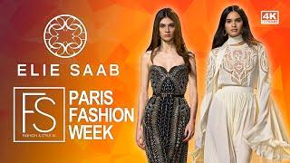 ELIE SAAB Fall Winter 2024-25 PARIS FASHION WEEK 4K Full Show Models Alessandra Ambrosio and Faretta