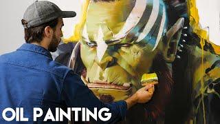 Painting a GIANT MONSTER for a HUGE Video Game!