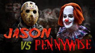 Jason Voorhees vs Pennywise IT clown - Friday the 13th Horror Film