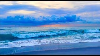 Hypnotizing Blue Ocean Waves & Stunning Skies | Calm Beach in 4K | Deep Sleep | 8 Hours