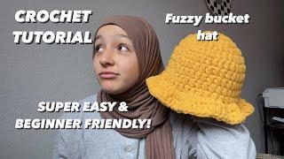 the quickest & easiest fuzzy bucket hat tutorial ever! Super Beginner friendly!