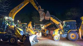 JCB 3DX Plus Xtra and 215 Excavator Machine Washing for Ayudha Pooja Celebrating | Jcb video