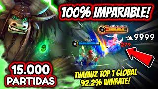 THIS IS WHAT 15,000 GAMES WITH THAMUZ LOOK LIKE! THAMUZ TOP 1 GLOBAL 92.2% WINRATE! | MOBILE LEGENDS