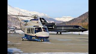 Big VIP-jets and helicopters - one day at Europe's highest altitude airport Samedan