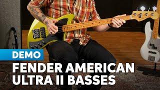 Fender American Ultra II Basses Demo: No Talking, All BASS