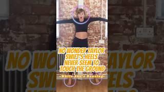 No wonder Taylor Swift’s heels never seem to touch the ground while she’s dancing.#taylorswift