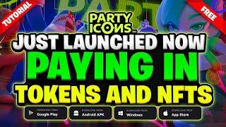 New Free NFT and Crypto Game Party Icons on Ronin, Paying in Tokens and NFTs