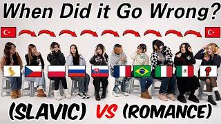 Slavic VS Romance Turkish Battle!! How Turkish Sounds to Slavic & Romance Language Speakers??