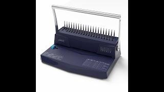 Effortless Comb Binding Machine | Punches 12 Sheets, Binds 450, Adjustable Margin (Model: CB12)